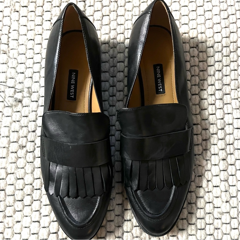 Nine West Black Wnowyn Loafers